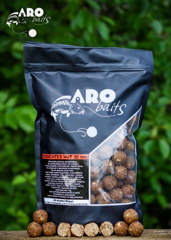 Kulki zanętowe premium 20mm Fermented Nut    1kg