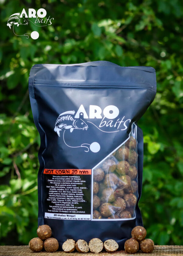 20mm-hot-corn Kulki zanętowe premium 20mm Hot Corn 1kg
